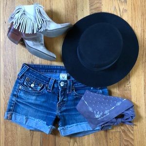 True Religion Jean Shorts